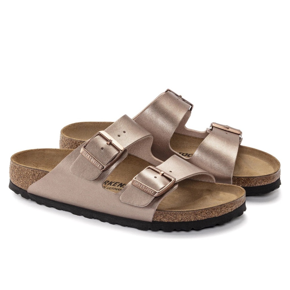 Birkenstock Copper Metallic Arizona size 35R (szL4) Birki-Flor